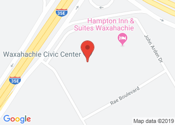map of Waxahachie Civic Center