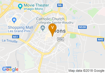 map of University of Mons - Campus Polytech