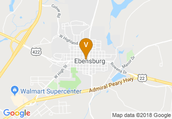 map of Ebensburg Downtown Partners