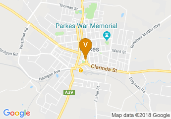 map of Parkes Leagues Club