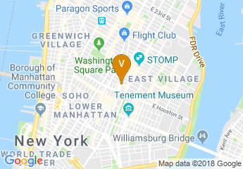 map of New York University - Second Street
