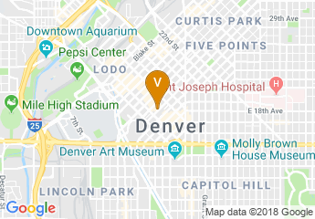 map of Denver Tourist Information Center