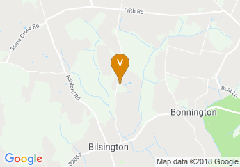 map of Bilsington Priory